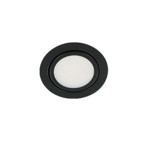 LED meubelspot 3Watt rond ZWART dimbaar