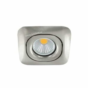 LED spot GU10 3Watt COB vierkant NIKKEL dimbaar