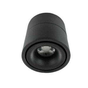 LED opbouwspot 5Watt rond ZWART dimbaar