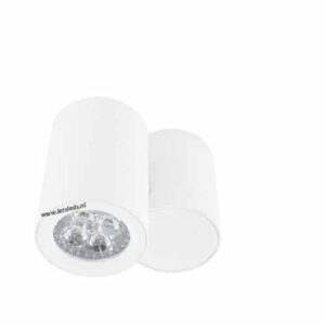 LED opbouwspot Malta 4Watt rond draaibaar WIT dimbaar