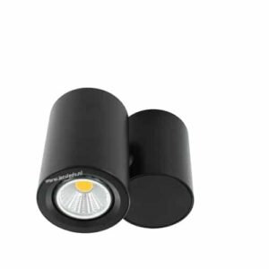 LED opbouwspot Malta 5Watt rond draaibaar ZWART dimbaar