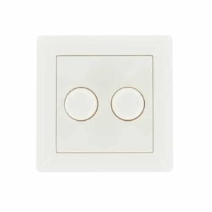 Enkelvoudig afdekraam duo dimmer model Jung wit