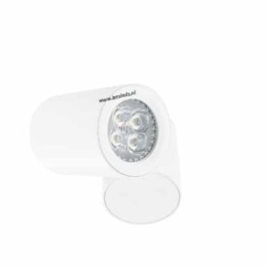 LED opbouwspot Malta 4Watt rond draaibaar WIT dimbaar