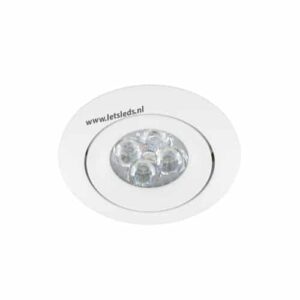 LED spot GU10 4Watt rond WIT dimbaar