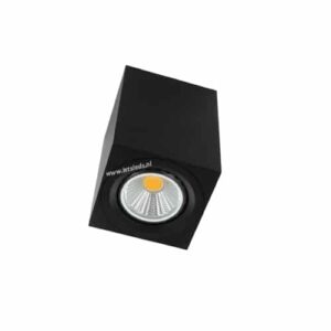 LED opbouwspot Malta 3Watt vierkant ZWART dimbaar