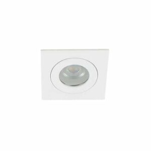 LED mini spot GU10 3,6Watt vierkant WIT IP65 dimbaar