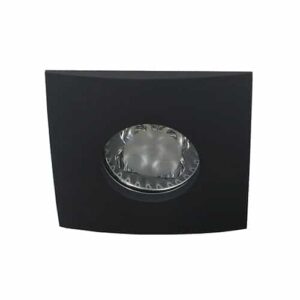 LED spot Calisto GU10 4Watt vierkant ZWART IP65 dimbaar