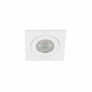 LED mini spot GU10 3,6Watt vierkant WIT IP65 dimbaar