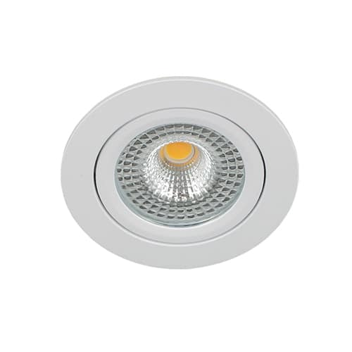 LED spot kantelbaar 5Watt rond WIT IP65 dimbaar – interne driver