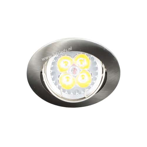 LED spot kantelbaar GU10 4Watt rond dimbaar