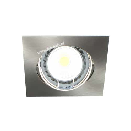 LED spot kantelbaar GU10 COB 5Watt vierkant dimbaar