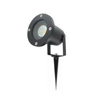 LED tuinspot 1x5 Watt ZWART 220Volt IP65 dimbaar