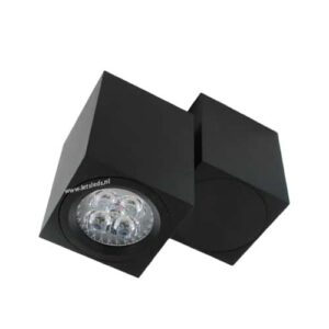 LED opbouwspot Malta 4Watt vierkant draaibaar ZWART dimbaar