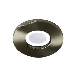 LED lamp armatuur nikkel rond IP65 waterdicht