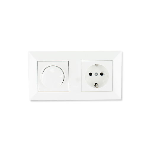 Oslo LED dimmer en stopcontact combinatie compleet vooraf