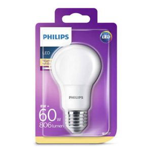 Philips LED GLS E27 8Watt mat-1