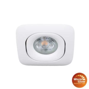 Philips LED spot GU10 2,6Watt vierkant WIT dimbaar Warm Glow