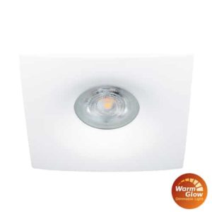 Philips LED spot GU10 2,6Watt vierkant WIT dimbaar Warm Glow