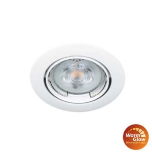 Philips LED spot WIT kantelbaar GU10 2,6Watt rond dimbaar Warm Glow