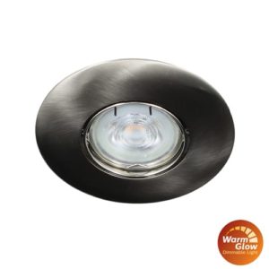 Philips LED spot kantelbaar GU10 2,6Watt rond NIKKEL dimbaar Warm Glow