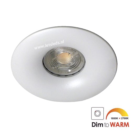 LED spot GU10 7Watt rond WIT dimbaar