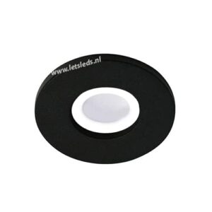 LED lamp armatuur ZWART rond IP65 waterdicht