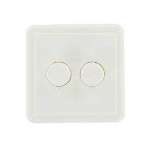 Enkelvoudig afdekraam duo dimmer model Peha wit