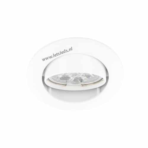 LED spot WIT kantelbaar GU10 4Watt rond dimbaar