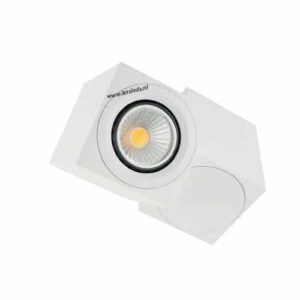 LED opbouwspot Malta 3Watt vierkant draaibaar WIT dimbaar