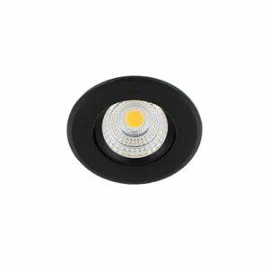 LED spot 67mm kantelbaar 3Watt rond ZWART dimbaar