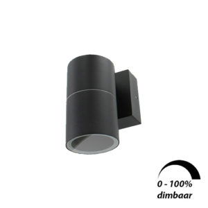 Wandlamp LED armatuur GU10 fitting IP65 waterdicht rond 1x 6Watt