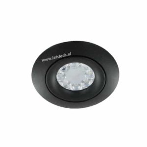 Wifi LED RGBW spot ZWART kantelbaar GU10 4Watt rond dimbaar