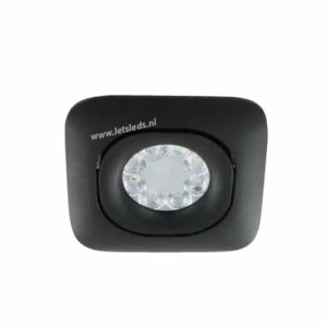 Wifi LED RGBW spot ZWART kantelbaar GU10 4Watt vierkant dimbaar