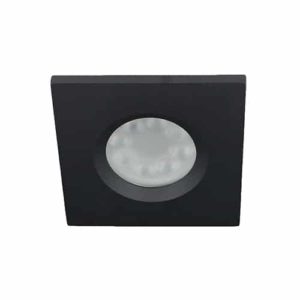 Wifi LED spot zwart RGBW GU10 4Watt vierkant IP65 dimbaar