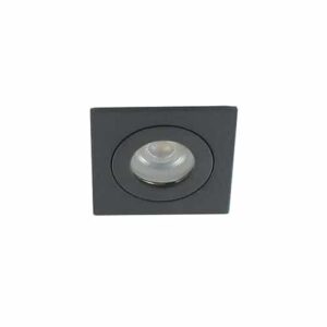 LED mini spot GU10 3,6Watt vierkant ZWART IP65 dimbaar