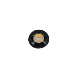 LED mini spot 38mm 3Watt rond ZWART dimbaar