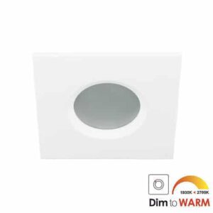 LED spot WIT GU10 7Watt vierkant IP65 dimbaar