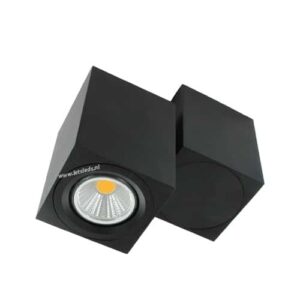 LED opbouwspot Malta 5Watt vierkant draaibaar ZWART dimbaar