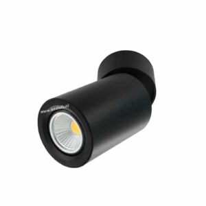 LED opbouwspot Malta 5Watt rond kantelbaar ZWART dimbaar