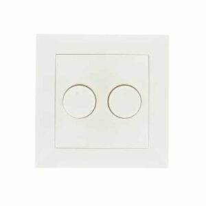 Enkelvoudig afdekraam duo dimmer model Berker wit