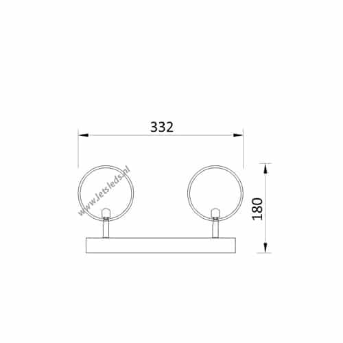 LED design opbouwspot 10Watt dimbaar.