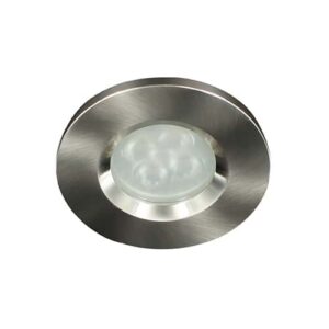 LED spot GU10 4Watt rond NIKKEL IP65 dimbaar