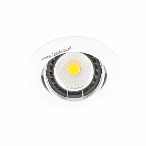 LED spot WIT kantelbaar GU10 COB 5Watt rond dimbaar