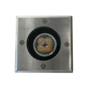 LED grondspot GU10 4Watt vierkant RVS dimbaar IP65