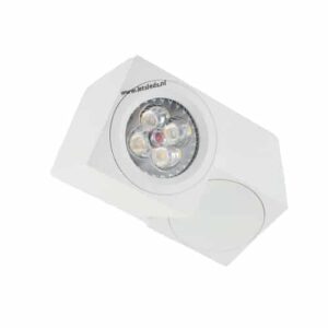 LED opbouwspot Malta 4Watt vierkant draaibaar WIT dimbaar