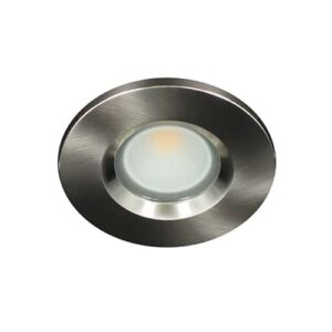 LED spot GU10 COB 5Watt rond NIKKEL IP65 dimbaar