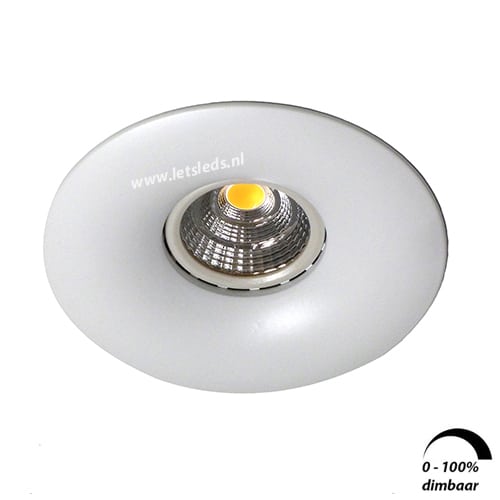 LED spot GU10 6Watt rond WIT dimbaar