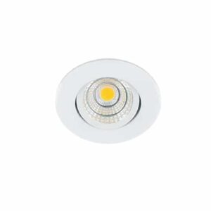 LED spot 67mm kantelbaar 3Watt rond WIT dimbaar