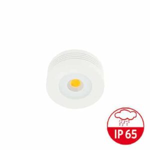 LED mini opbouwspot WIT IP65 5Watt rond dimbaar