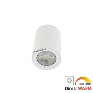 LED opbouwspot Malta 7Watt rond WIT dimbaar